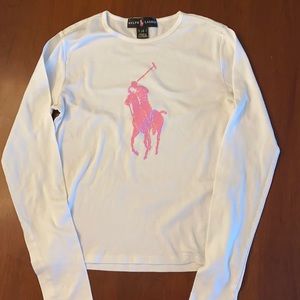 Vintage Ralph Lauren Pink Pony Tee